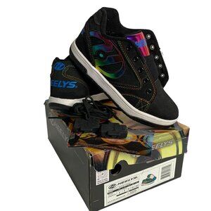 Heelys Propel 2.0 Wheeled Skate Shoes 4 Youth 5 Women Black Rainbow Foil 770844H